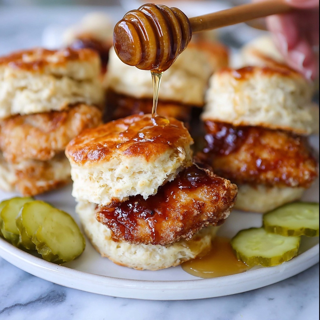 Hot Honey Chicken Biscuits Recipe - Recipe Image