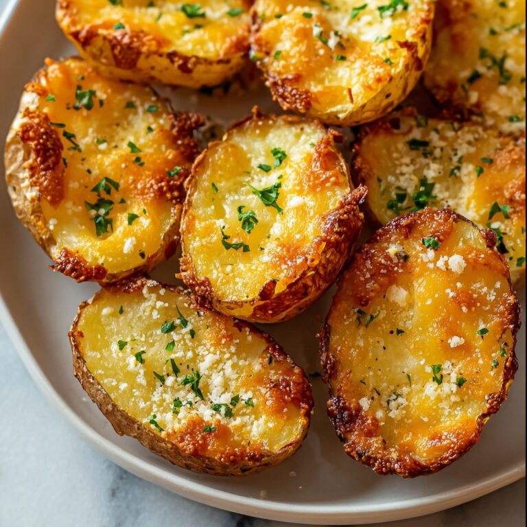 Crispy Parmesan Garlic Potatoes Recipe