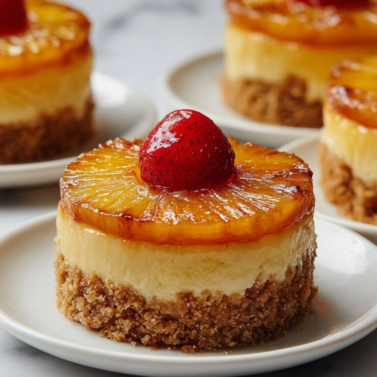 Mini Pineapple Upside-Down Cheesecakes Recipe