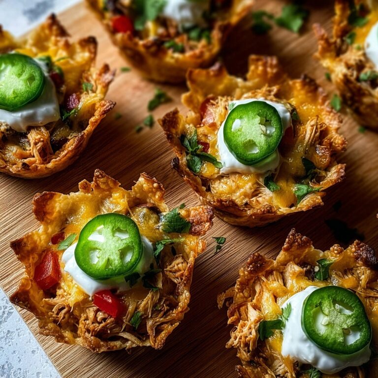 Mini Chicken Fajita Wonton Cups Recipe