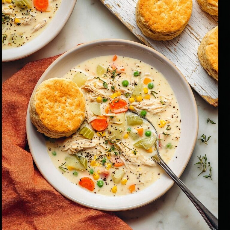 Slow Cooker Chicken Pot Pie Soup Recipe