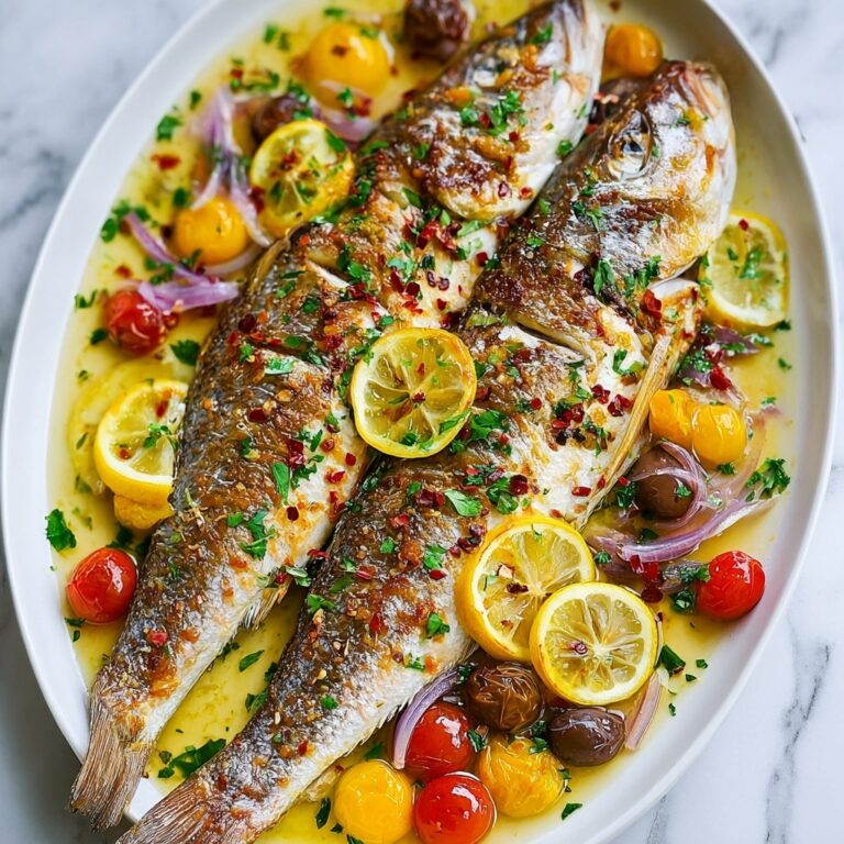 Easy Mediterranean Baked Mackerel Fish Recipe