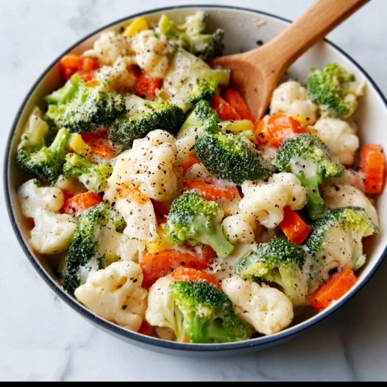 Stir-Fried Veggies in White Sauce Recipe