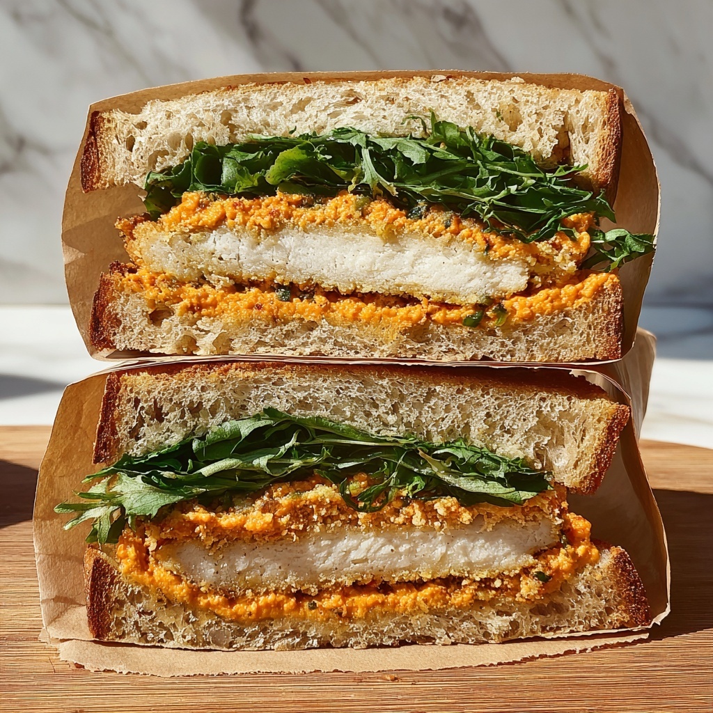 Crunchy Chicken Romesco Sandwich Recipe - Recipe Image