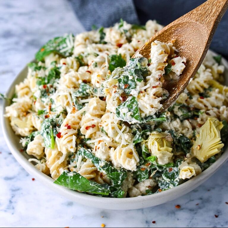 Spinach Artichoke Pasta Salad Recipe