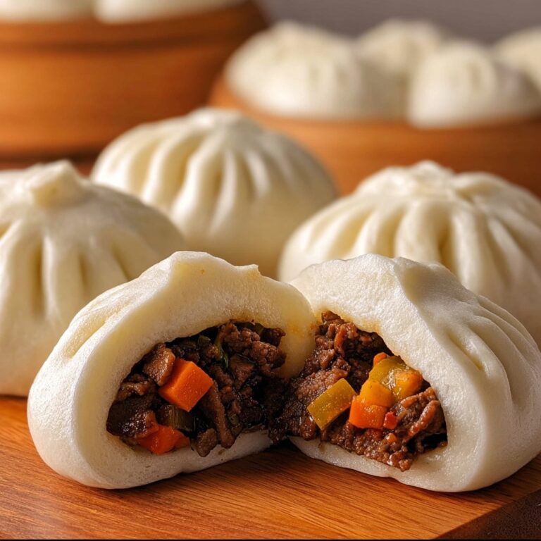 Siopao (Steamed Bun) with Pork or Chicken Filling Recipe