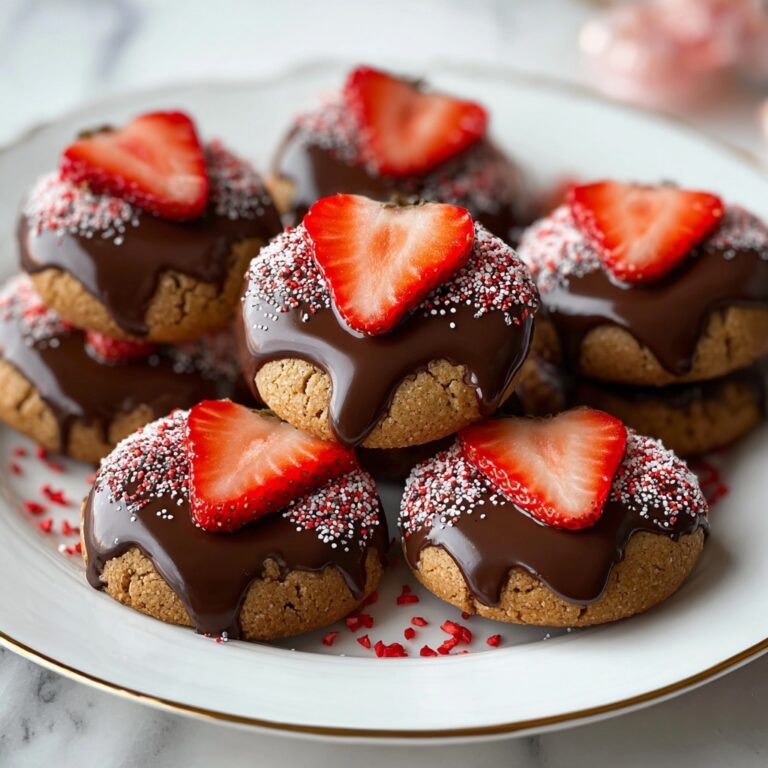 Chocolate Dipped Strawberry Cookies Recipe