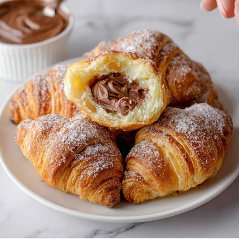 Fried Croissant Beignets with Chocolate Recipe