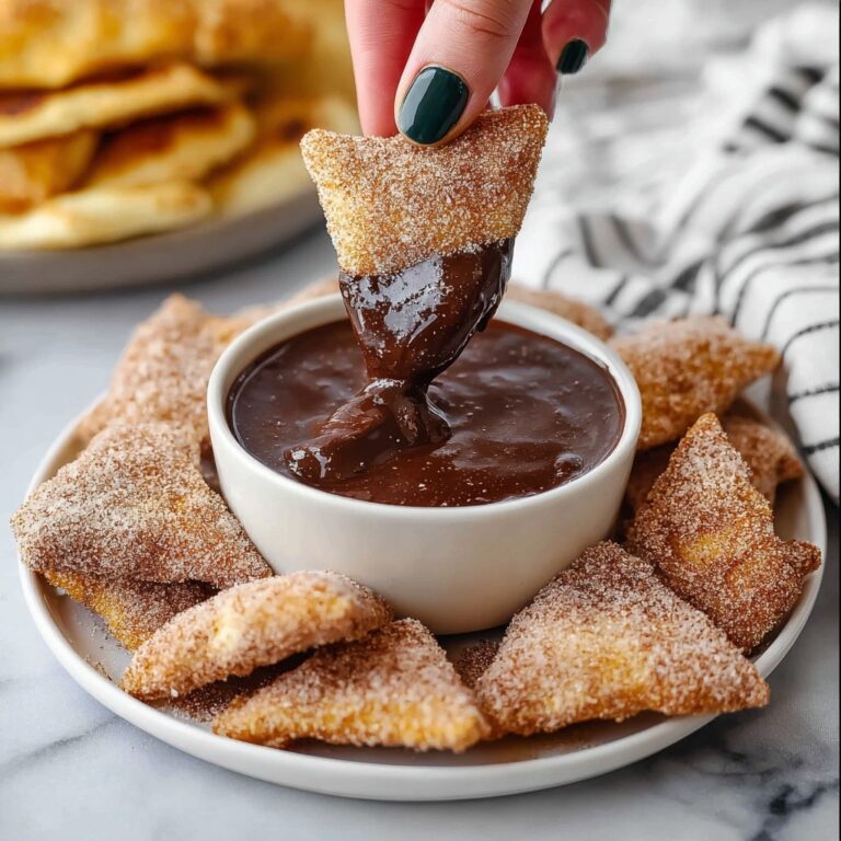 Baked Churro Chips with Chocolate Ganache Recipe