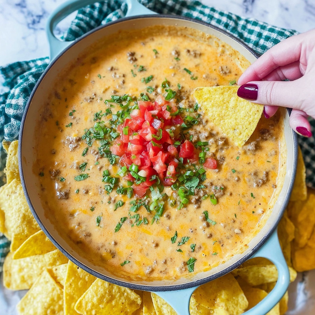 Rotel Dip with Ground Beef and Velveeta Recipe - Recipe Image