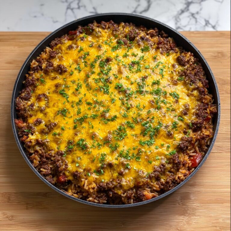 Cheesy Taco Rice Skillet Recipe