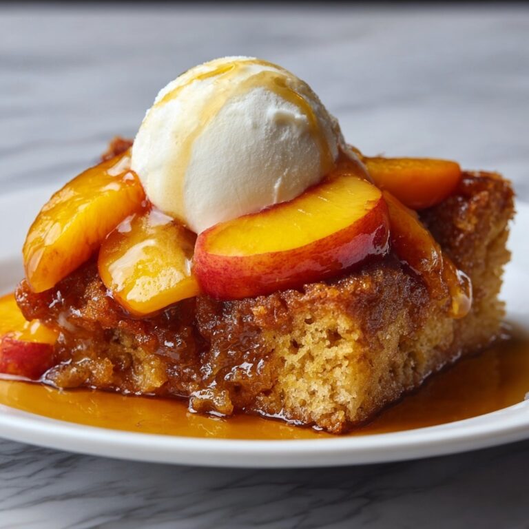 Peach Cobbler French Toast Bake: Golden, Creamy Bliss! Recipe
