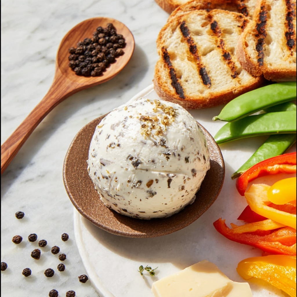 Parmesan Peppercorn Cheese Ball Recipe - Recipe Image