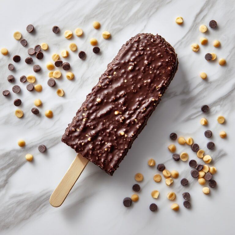 Easy Homemade Chocolate Ice Cream Bar Without Machine Recipe