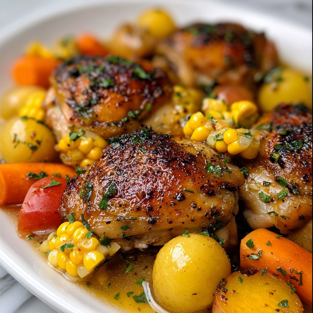 Slow Cooker Chicken Thighs Recipe - Recipe Image