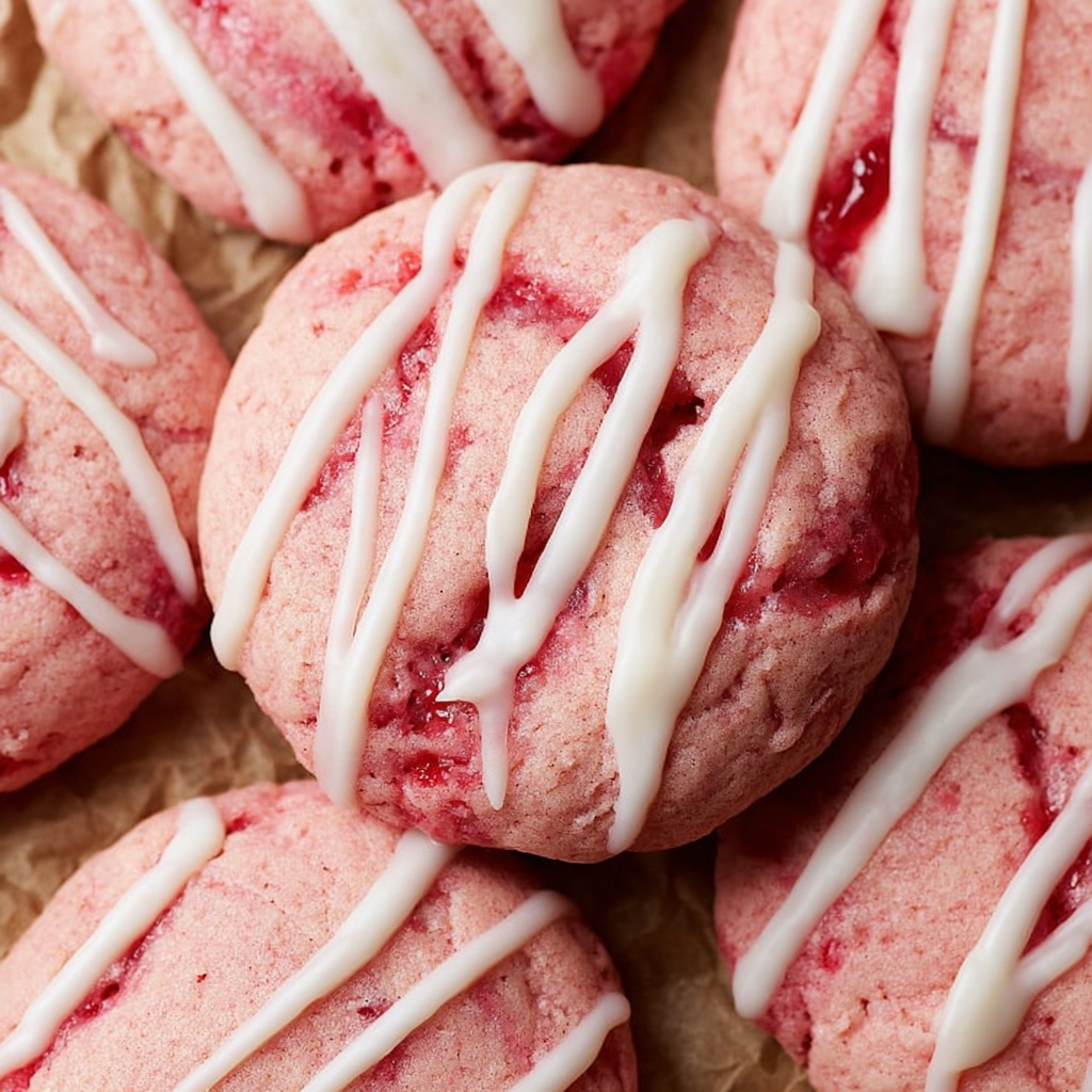 Cherry Almond Shortbread Cookies Recipe - Recipe Image