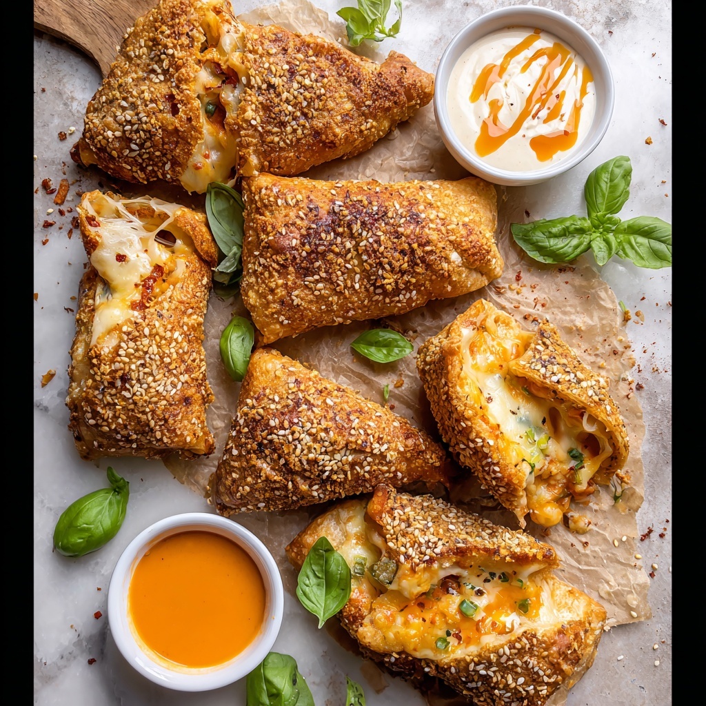Cheesy Buffalo Chicken Strombolis Recipe - Recipe Image