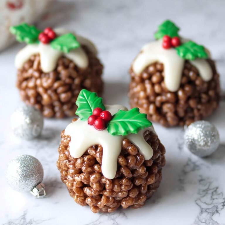 Rice Krispie Christmas Puddings Recipe