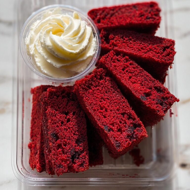 Homemade Red Velvet Brownie Dippers Recipe