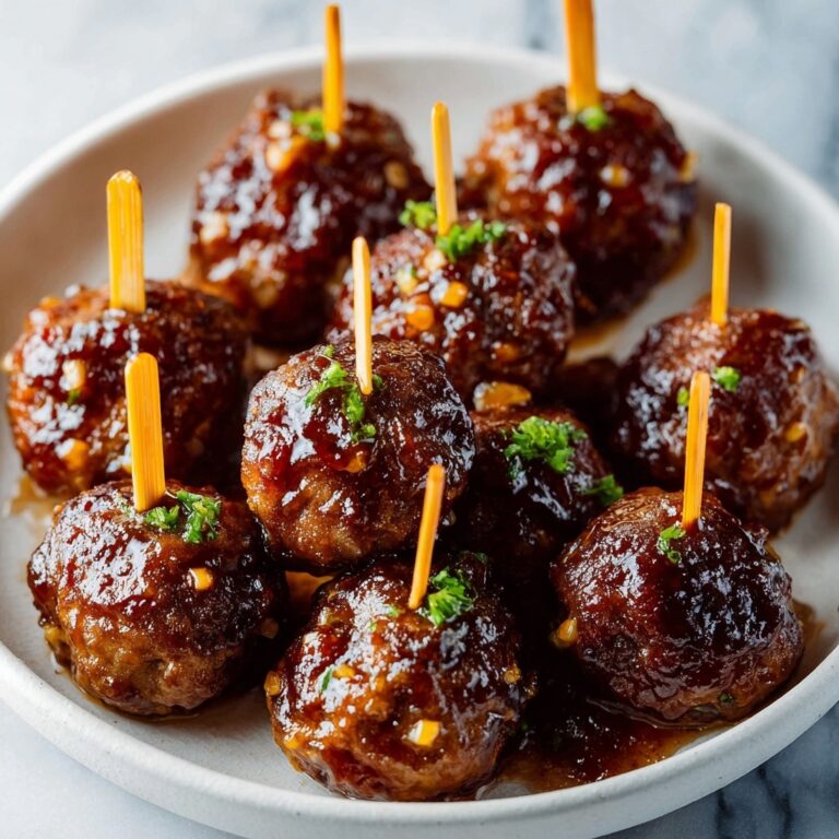 Baked Honey Garlic Meatballs Recipe