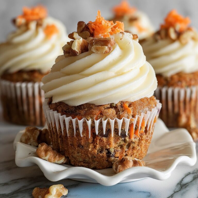 Carrot Cake Cupcakes with Cream Cheese Frosting Recipe