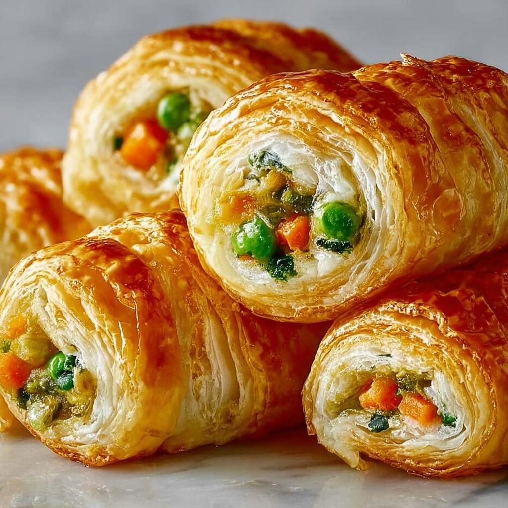 Cheesy Baked Vegetable Rolls Recipe - Recipe Image