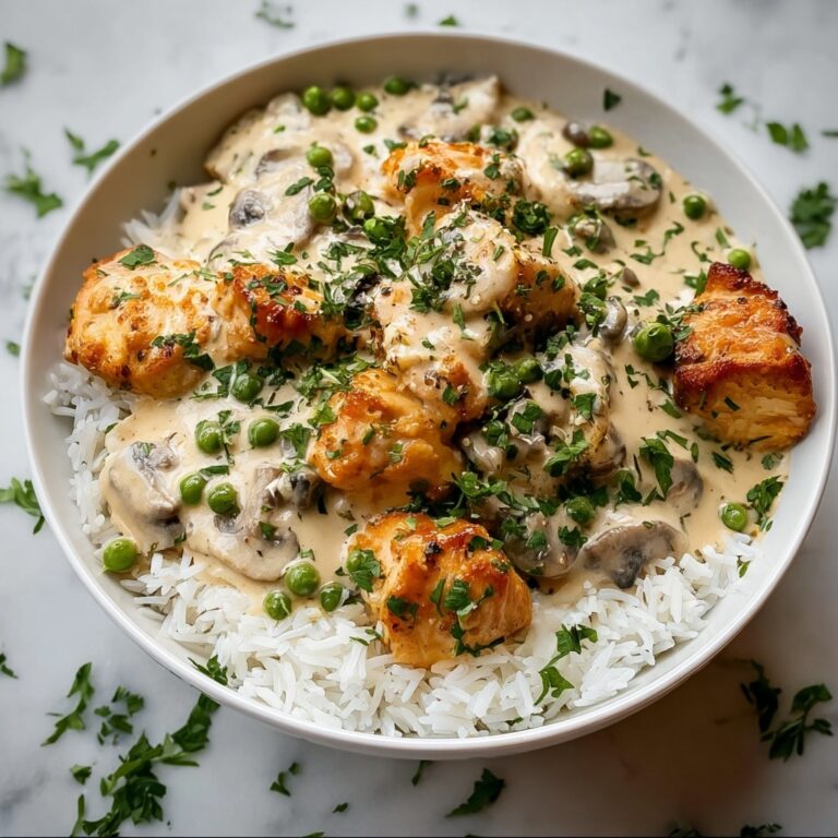 Quick & Easy Creamy Smothered Chicken & Rice Dinner Recipe
