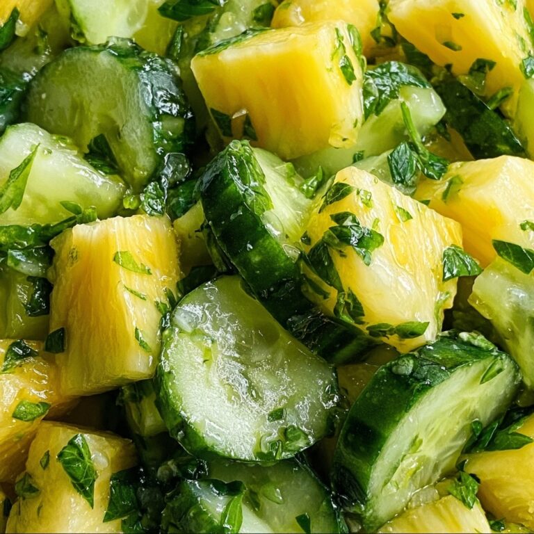 Light and Zesty Pineapple Cucumber Salad for Refreshing Snacking Recipe