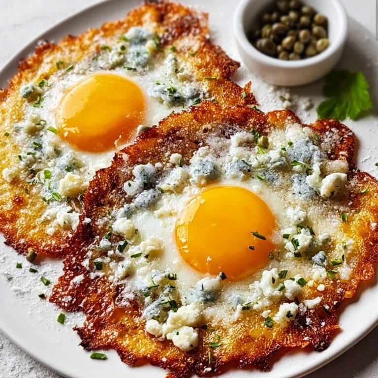 Crispy Feta Fried Eggs Recipe