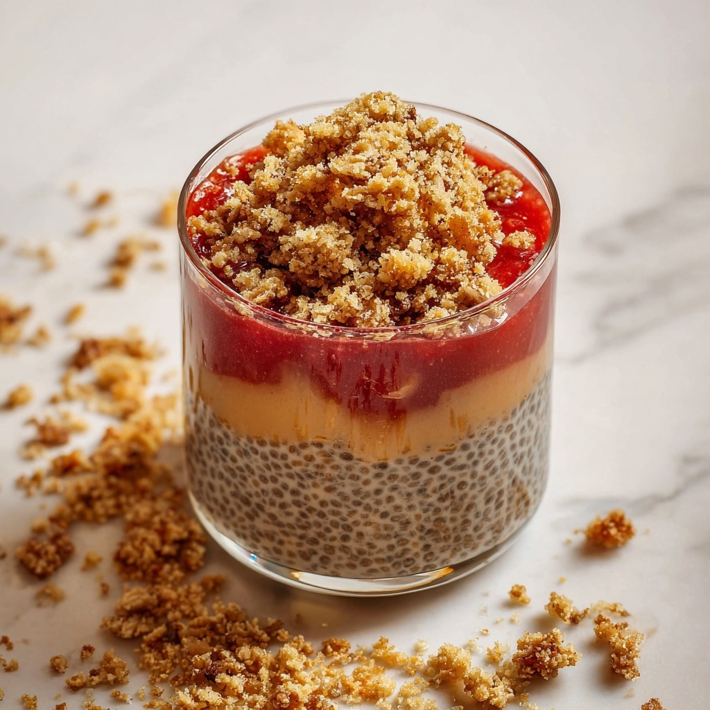 Peach Cobbler Chia Pudding Recipe - Recipe Image