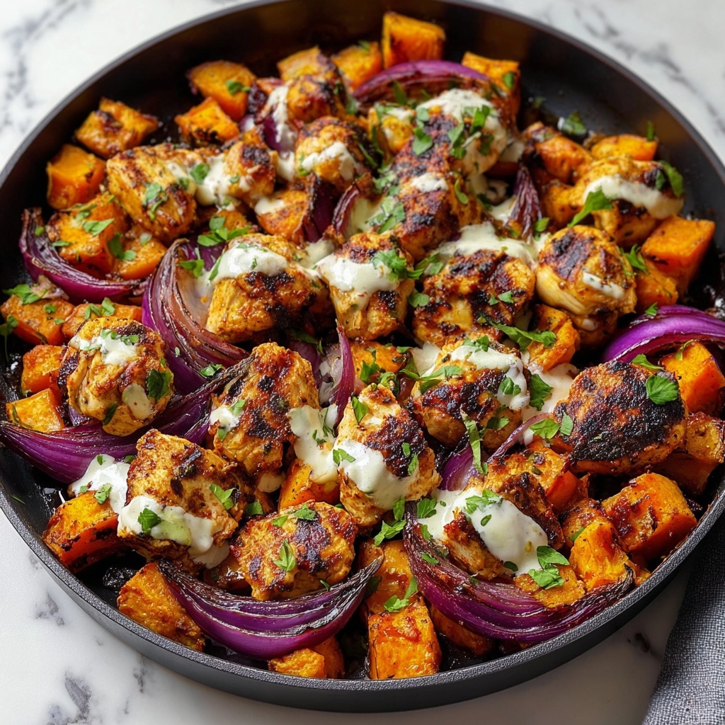 BBQ Chicken Sweet Potato Skillet – Your Easy One-Pan Dinner Delight Recipe - Recipe Image