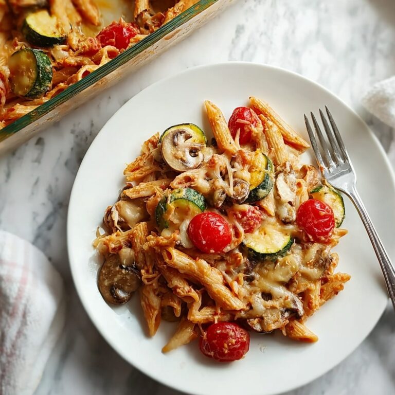 Creamy Sundried Tomato Pesto Pasta Bake with Veggies Recipe
