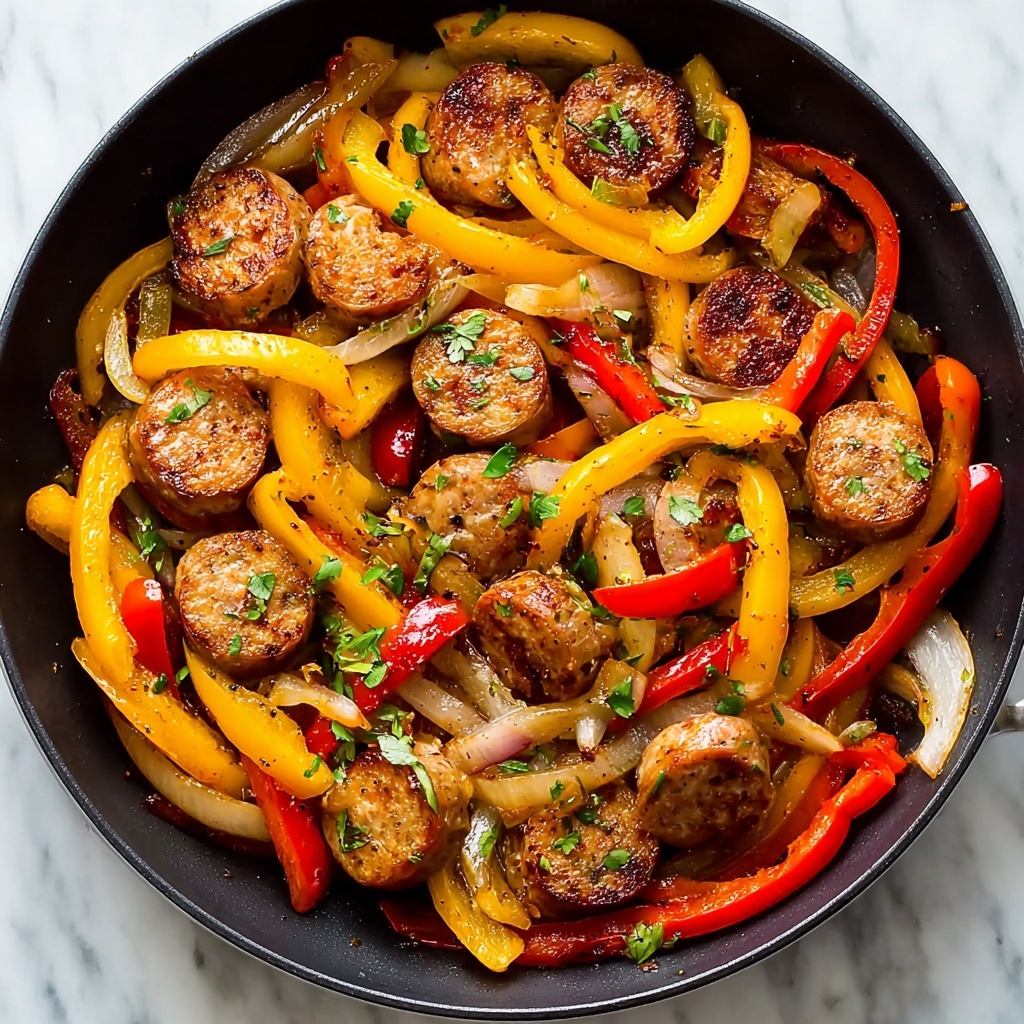 Sausage and Peppers Skillet Recipe - Recipe Image