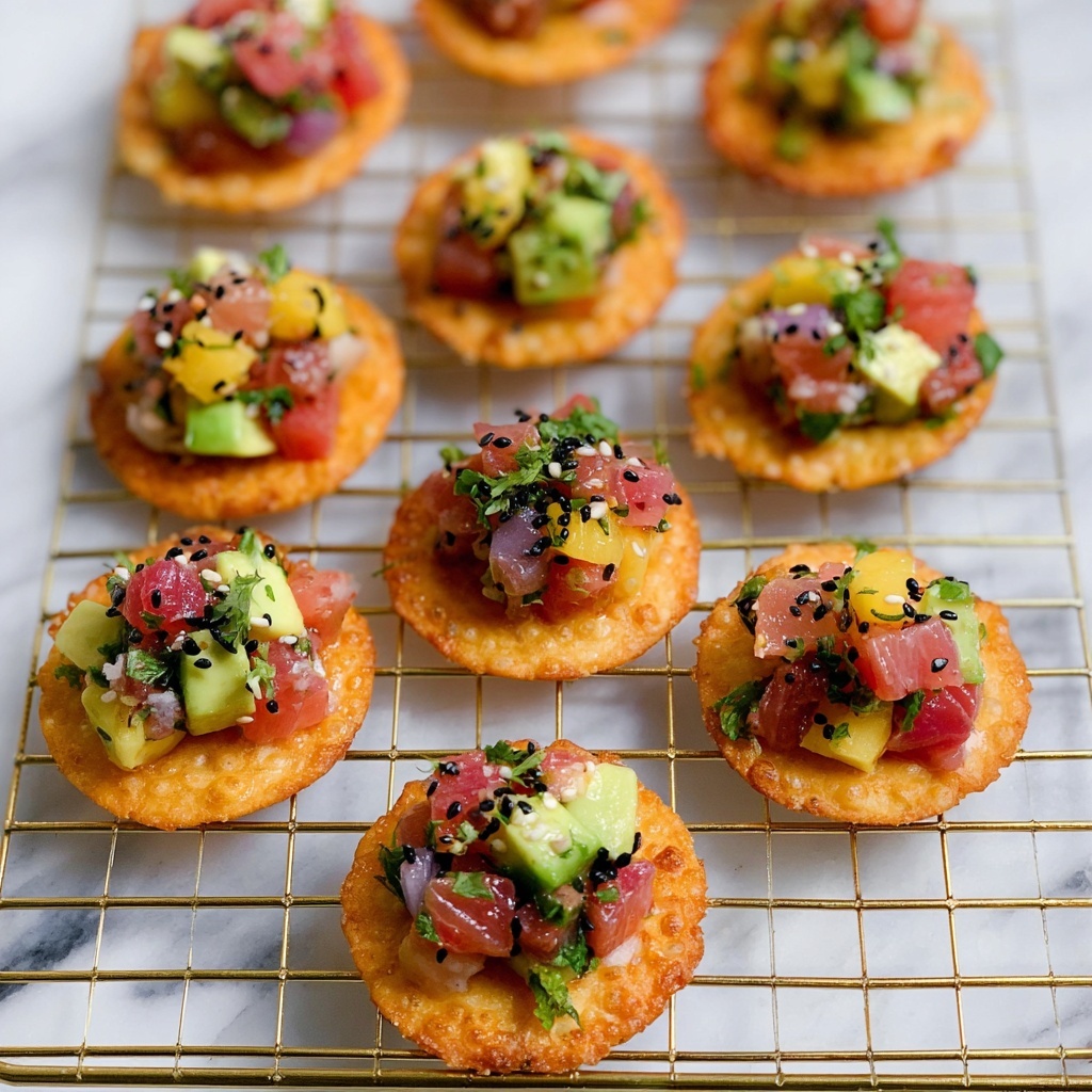 Mini Tuna Tostadas Recipe - Recipe Image