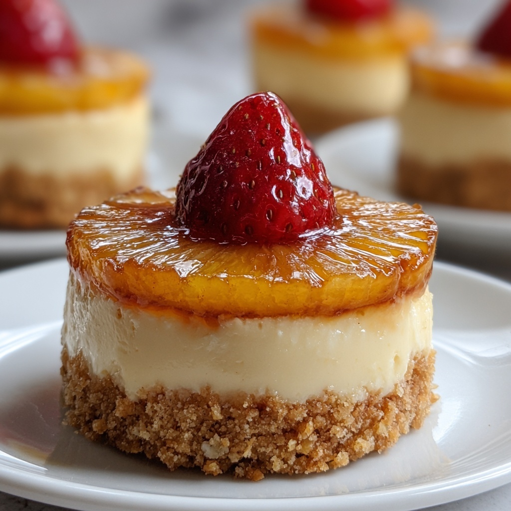 Mini Pineapple Upside-Down Cheesecakes Recipe - Recipe Image