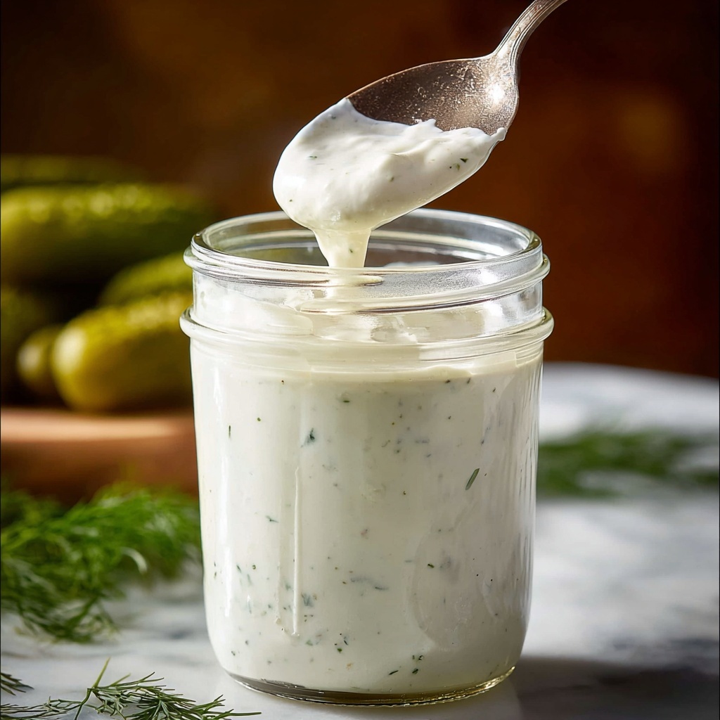 Dill Pickle Ranch Dressing Recipe - Recipe Image