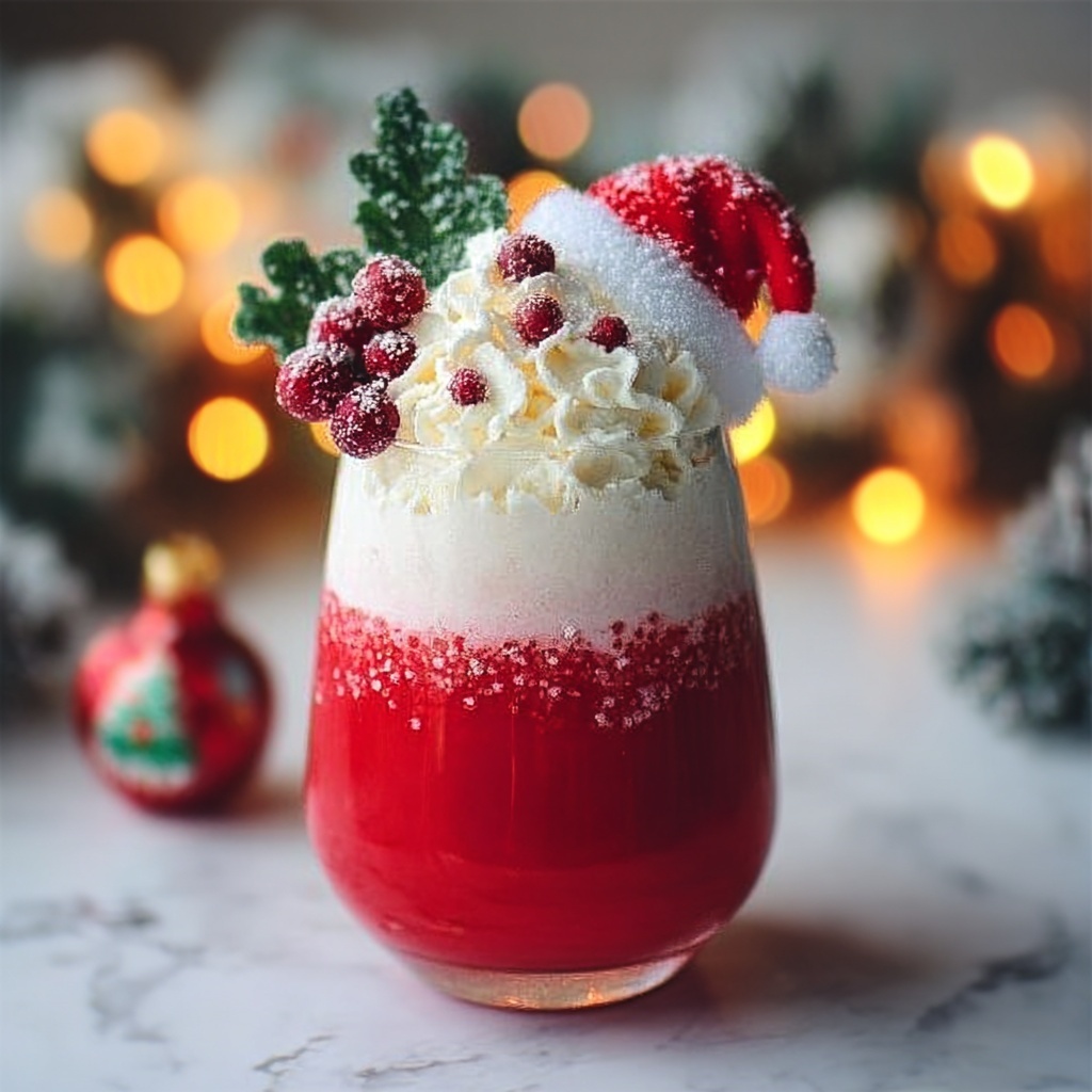 Kissing Santa Claus Mocktail Recipe - Recipe Image
