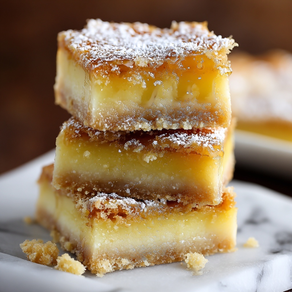 Salted Caramel Gooey Butter Bars Recipe - Recipe Image