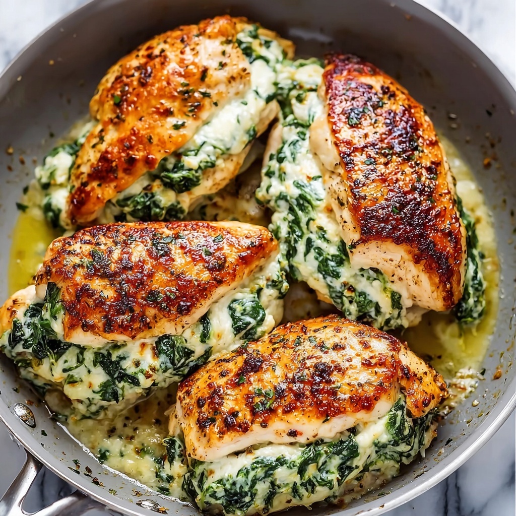Spinach Artichoke Stuffed Chicken Breast Recipe - Recipe Image