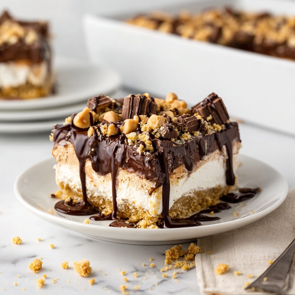 Decadent Peanut Butter Crunch Lasagna Recipe - Recipe Image