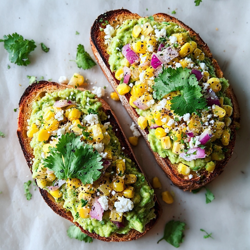 Mexican Street-Corn Avocado Toast Recipe - Recipe Image