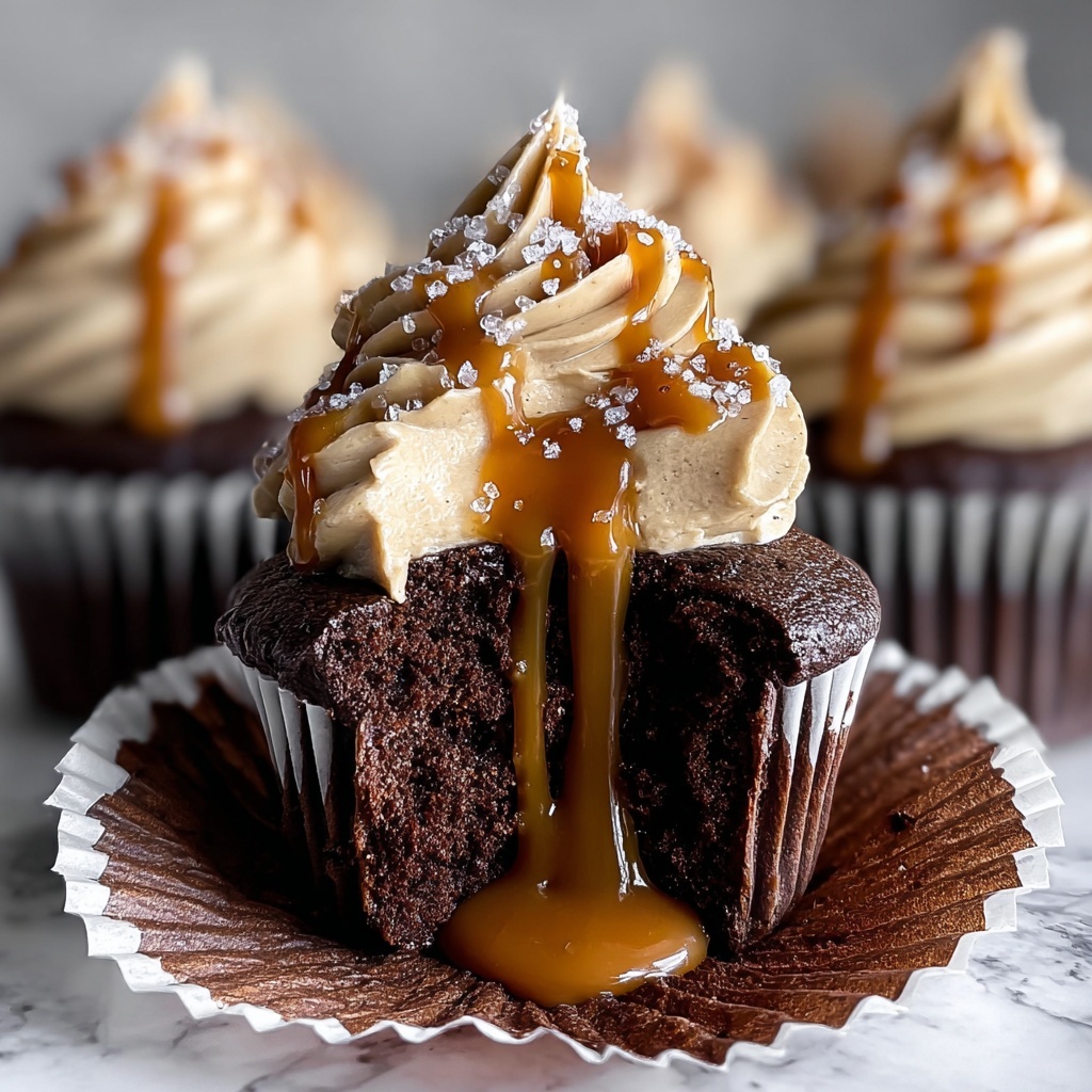 Salted Caramel Lava Cupcakes Recipe - Recipe Image