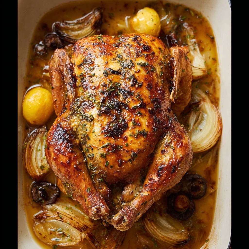 Perfect Roast Chicken with Herb Butter and Lemon Recipe - Recipe Image