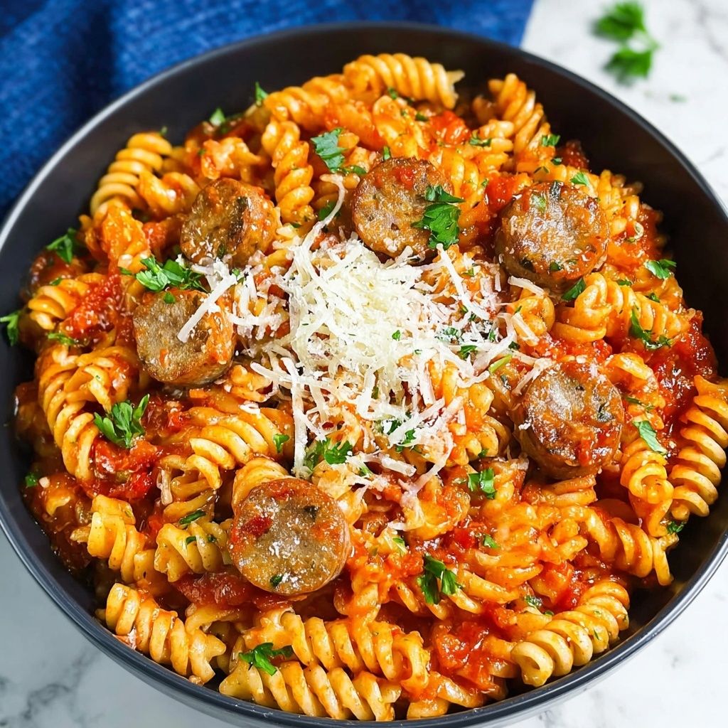 One-Pot Sausage Pasta Recipe - Recipe Image