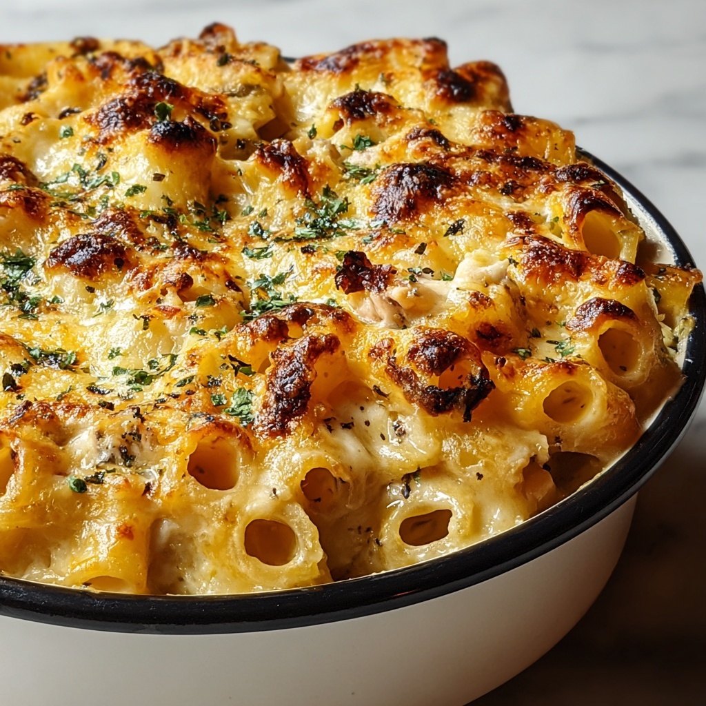 One-Pot Chicken Parmesan Mac & Cheese Recipe - Recipe Image