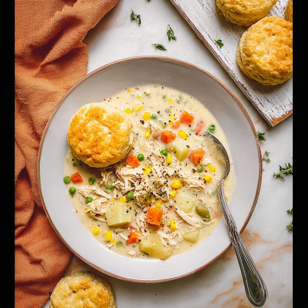 Slow Cooker Chicken Pot Pie Soup Recipe - Recipe Image