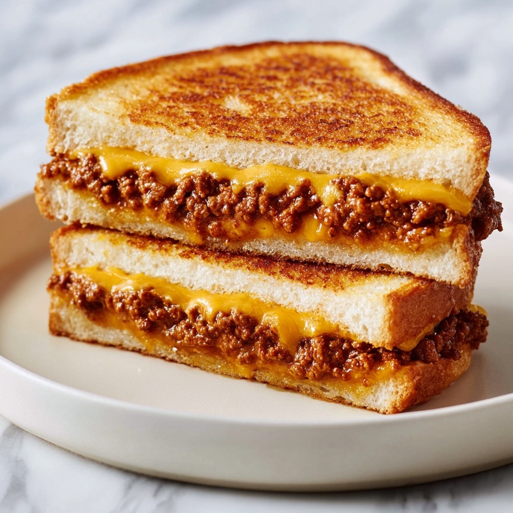 Sloppy Joe Grilled Cheese Recipe - Recipe Image