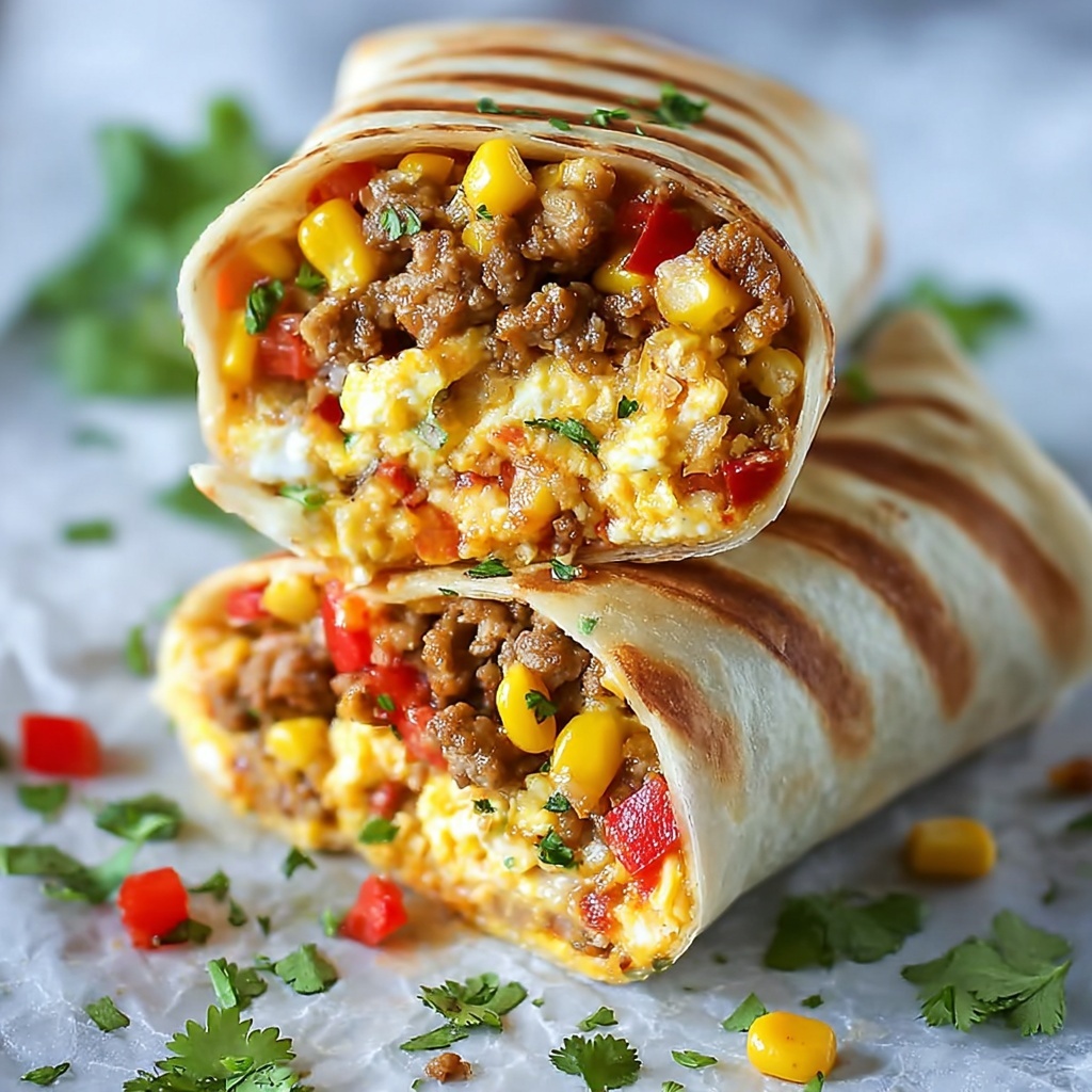 Easy Freezer Breakfast Burritos: Perfect for Busy Mornings! - Recipe Image