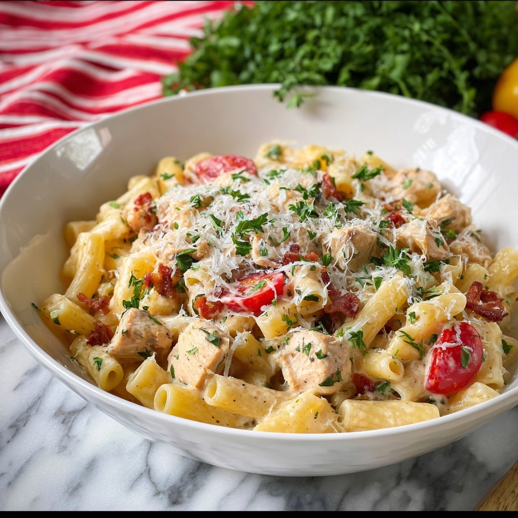 Baked Boursin Cajun Chicken Pasta Recipe - Recipe Image