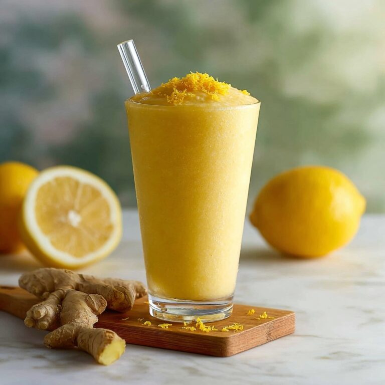 Fresh Lemon Ginger Detoxifying Smoothie Recipe